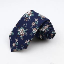 Floral Ties For Men Skinny Cotton Neck Tie For Wedding Casual Mens Women Necktie Classic Suits Dress Flower Print Tie Men Gift