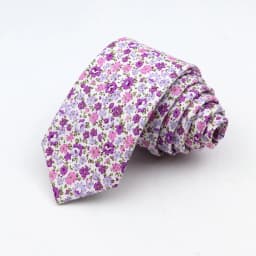 Floral Ties For Men Skinny Cotton Neck Tie For Wedding Casual Mens Women Necktie Classic Suits Dress Flower Print Tie Men Gift