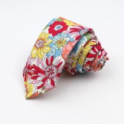 Floral Ties For Men Skinny Cotton Neck Tie For Wedding Casual Mens Women Necktie Classic Suits Dress Flower Print Tie Men Gift