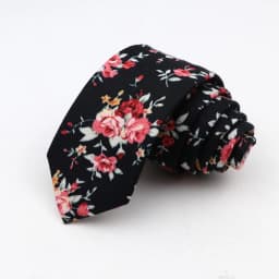 Floral Ties For Men Skinny Cotton Neck Tie For Wedding Casual Mens Women Necktie Classic Suits Dress Flower Print Tie Men Gift
