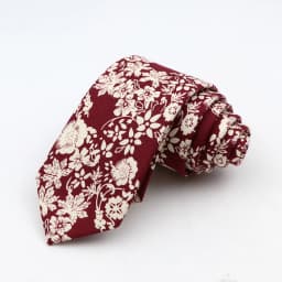 Floral Ties For Men Skinny Cotton Neck Tie For Wedding Casual Mens Women Necktie Classic Suits Dress Flower Print Tie Men Gift