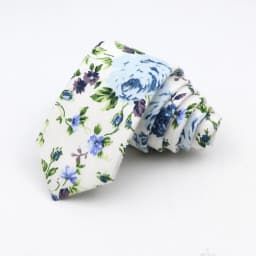 Floral Ties For Men Skinny Cotton Neck Tie For Wedding Casual Mens Women Necktie Classic Suits Dress Flower Print Tie Men Gift