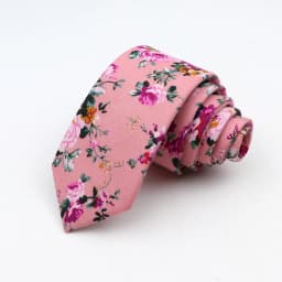 Floral Ties For Men Skinny Cotton Neck Tie For Wedding Casual Mens Women Necktie Classic Suits Dress Flower Print Tie Men Gift