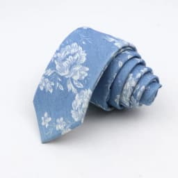 Floral Ties For Men Skinny Cotton Neck Tie For Wedding Casual Mens Women Necktie Classic Suits Dress Flower Print Tie Men Gift