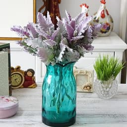 Artificial Flowers Silk Leaf Flocking Lagomorpha Festive Party Wedding Home Decoration Fake Plants Green Wall Bouquet Materials