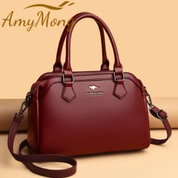 Multi-pocket Handbag Purses Genuine Cowhide Leather Shoulder Bag Luxury Designer Crossbody Messenger Sac Elegant Tote for Women
