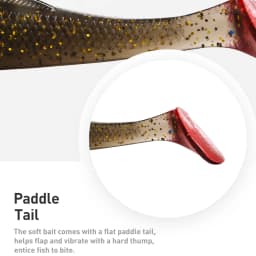 ATUENO 6pcs Super Soft Fishing Worm Lure 6.5cm 2.3g TPE Wobblers Artificial Shad Soft Bait