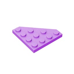 Gobricks GDS-554 Wedge, Plate 4 x 4 Cut Corner compatible with lego 30503 pieces of children's DIY Building Blocks Technical