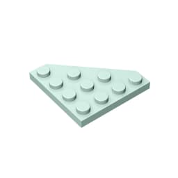 Gobricks GDS-554 Wedge, Plate 4 x 4 Cut Corner compatible with lego 30503 pieces of children's DIY Building Blocks Technical
