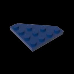 Gobricks GDS-554 Wedge, Plate 4 x 4 Cut Corner compatible with lego 30503 pieces of children's DIY Building Blocks Technical