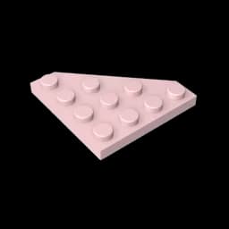 Gobricks GDS-554 Wedge, Plate 4 x 4 Cut Corner compatible with lego 30503 pieces of children's DIY Building Blocks Technical