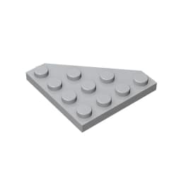 Gobricks GDS-554 Wedge, Plate 4 x 4 Cut Corner compatible with lego 30503 pieces of children's DIY Building Blocks Technical