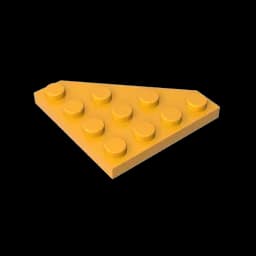 Gobricks GDS-554 Wedge, Plate 4 x 4 Cut Corner compatible with lego 30503 pieces of children's DIY Building Blocks Technical