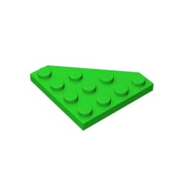 Gobricks GDS-554 Wedge, Plate 4 x 4 Cut Corner compatible with lego 30503 pieces of children's DIY Building Blocks Technical