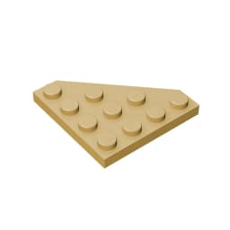 Gobricks GDS-554 Wedge, Plate 4 x 4 Cut Corner compatible with lego 30503 pieces of children's DIY Building Blocks Technical