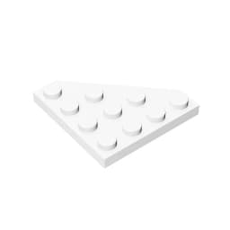 Gobricks GDS-554 Wedge, Plate 4 x 4 Cut Corner compatible with lego 30503 pieces of children's DIY Building Blocks Technical