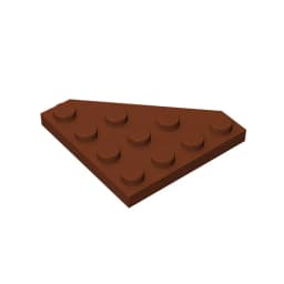 Gobricks GDS-554 Wedge, Plate 4 x 4 Cut Corner compatible with lego 30503 pieces of children's DIY Building Blocks Technical