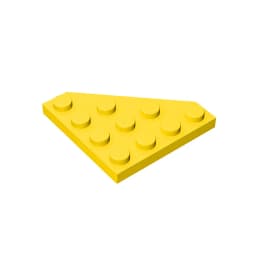 Gobricks GDS-554 Wedge, Plate 4 x 4 Cut Corner compatible with lego 30503 pieces of children's DIY Building Blocks Technical