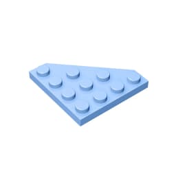 Gobricks GDS-554 Wedge, Plate 4 x 4 Cut Corner compatible with lego 30503 pieces of children's DIY Building Blocks Technical