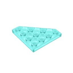 Gobricks GDS-554 Wedge, Plate 4 x 4 Cut Corner compatible with lego 30503 pieces of children's DIY Building Blocks Technical