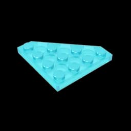 Gobricks GDS-554 Wedge, Plate 4 x 4 Cut Corner compatible with lego 30503 pieces of children's DIY Building Blocks Technical