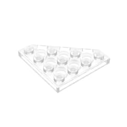 Gobricks GDS-554 Wedge, Plate 4 x 4 Cut Corner compatible with lego 30503 pieces of children's DIY Building Blocks Technical