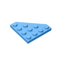 Gobricks GDS-554 Wedge, Plate 4 x 4 Cut Corner compatible with lego 30503 pieces of children's DIY Building Blocks Technical