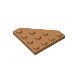 Gobricks GDS-554 Wedge, Plate 4 x 4 Cut Corner compatible with lego 30503 pieces of children's DIY Building Blocks Technical