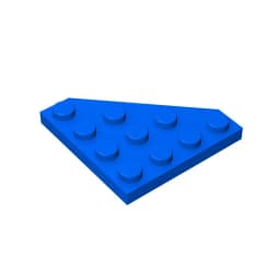 Gobricks GDS-554 Wedge, Plate 4 x 4 Cut Corner compatible with lego 30503 pieces of children's DIY Building Blocks Technical
