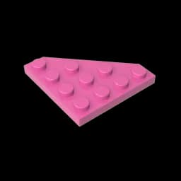 Gobricks GDS-554 Wedge, Plate 4 x 4 Cut Corner compatible with lego 30503 pieces of children's DIY Building Blocks Technical