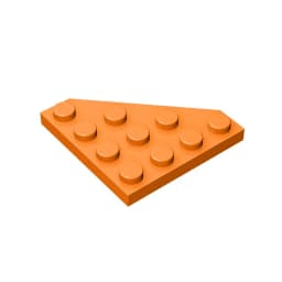 Gobricks GDS-554 Wedge, Plate 4 x 4 Cut Corner compatible with lego 30503 pieces of children's DIY Building Blocks Technical
