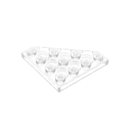 Gobricks GDS-554 Wedge, Plate 4 x 4 Cut Corner compatible with lego 30503 pieces of children's DIY Building Blocks Technical