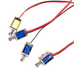 DC 3V 5V 6V 9V 12V Push-Pull Solenoid Through Type Electromagnet Stroke 4mm Micro Push-Pull Electromagnet