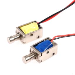 DC 3V 5V 6V 9V 12V Push-Pull Solenoid Through Type Electromagnet Stroke 4mm Micro Push-Pull Electromagnet