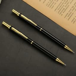 0.5mm Metal Mechanical Pencils Gold Silver Pencils for School Office Writing Supplies Kawaii Stationery