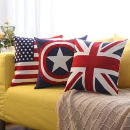 American Sofa Pillowcase Living Room European Style Rice Flag Mediterranean Bay Window Pillow British poszewki na poduszki