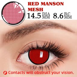 UYAAI Color Anime Cosplay Contacts Lenses Color contact lenses Cosmetic Colored lenses Red Lens white lenses anime accessories
