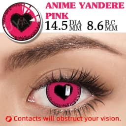 UYAAI Color Anime Cosplay Contacts Lenses Color contact lenses Cosmetic Colored lenses Red Lens white lenses anime accessories