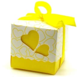 50Pcs Love Heart Candy Boxes With Ribbon Favors Gifts Box Christening Baby Shower Wedding Souvenirs Gifts for Guest Party Supply