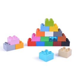 12PCS/LOT High Bricks 1x2 DIY Classic Education Big Building Blocks Compatible Large Brick Creates Plastic Toys For Children