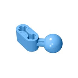 Gobricks GDS-1155 Technical, Liftarm, Modified Ball Joint Angled 1 x 2 compatible with lego 50923 pieces of children's DIY