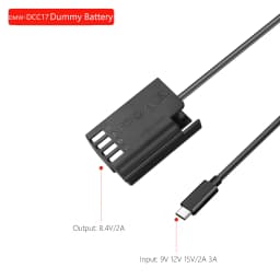 Type-C DMW-BLK22 Dummy Battery DMW-DCC17 Power Adapter for Panasonic DC-S5 DC-S5K Lumix S5 LUMIX GH6