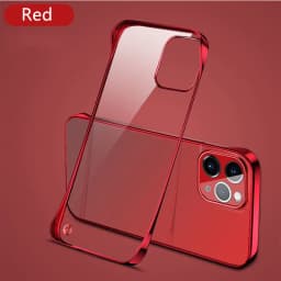 Plating PC Hard Frameless Phone Case For iPhone 11 12 13 14 15 16Pro Max XSMAX X XR XS 7 8PLUS Glossy Boundless Clear Back Cover