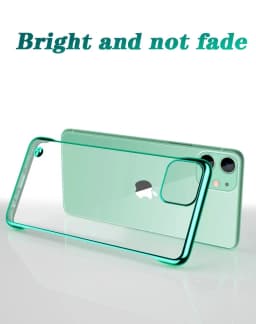 Plating PC Hard Frameless Phone Case For iPhone 11 12 13 14 15 16Pro Max XSMAX X XR XS 7 8PLUS Glossy Boundless Clear Back Cover