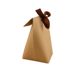 10/20Pcs Blank Kraft Paper Bag White Black Candy Bag Wedding Favors Gift Box Package Birthday Party Decoration Bags With Ribbon