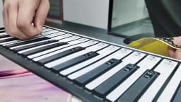 37/49/54/61/88 Key Transparent Piano Keyboard Stickers for Hand Roll Piano/Electric Piano Note Scale Musical Notation Beginners