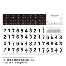 37/49/54/61/88 Key Transparent Piano Keyboard Stickers for Hand Roll Piano/Electric Piano Note Scale Musical Notation Beginners