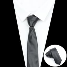 Classic PU Leather Ties For Men Black Red Gold Silver Cravats For Wedding Party Business Suits Male Tie Shirt Accessories Wholes