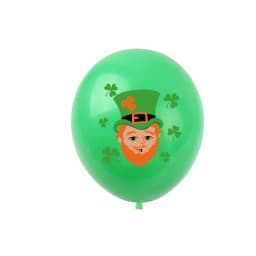 St Patrick's Day Green Clover Theme Party 12 Inch Irish Day Green Hat Clover Latex Balloon