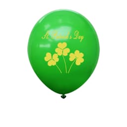 St Patrick's Day Green Clover Theme Party 12 Inch Irish Day Green Hat Clover Latex Balloon